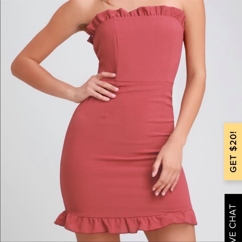 Lulus pink mini dress